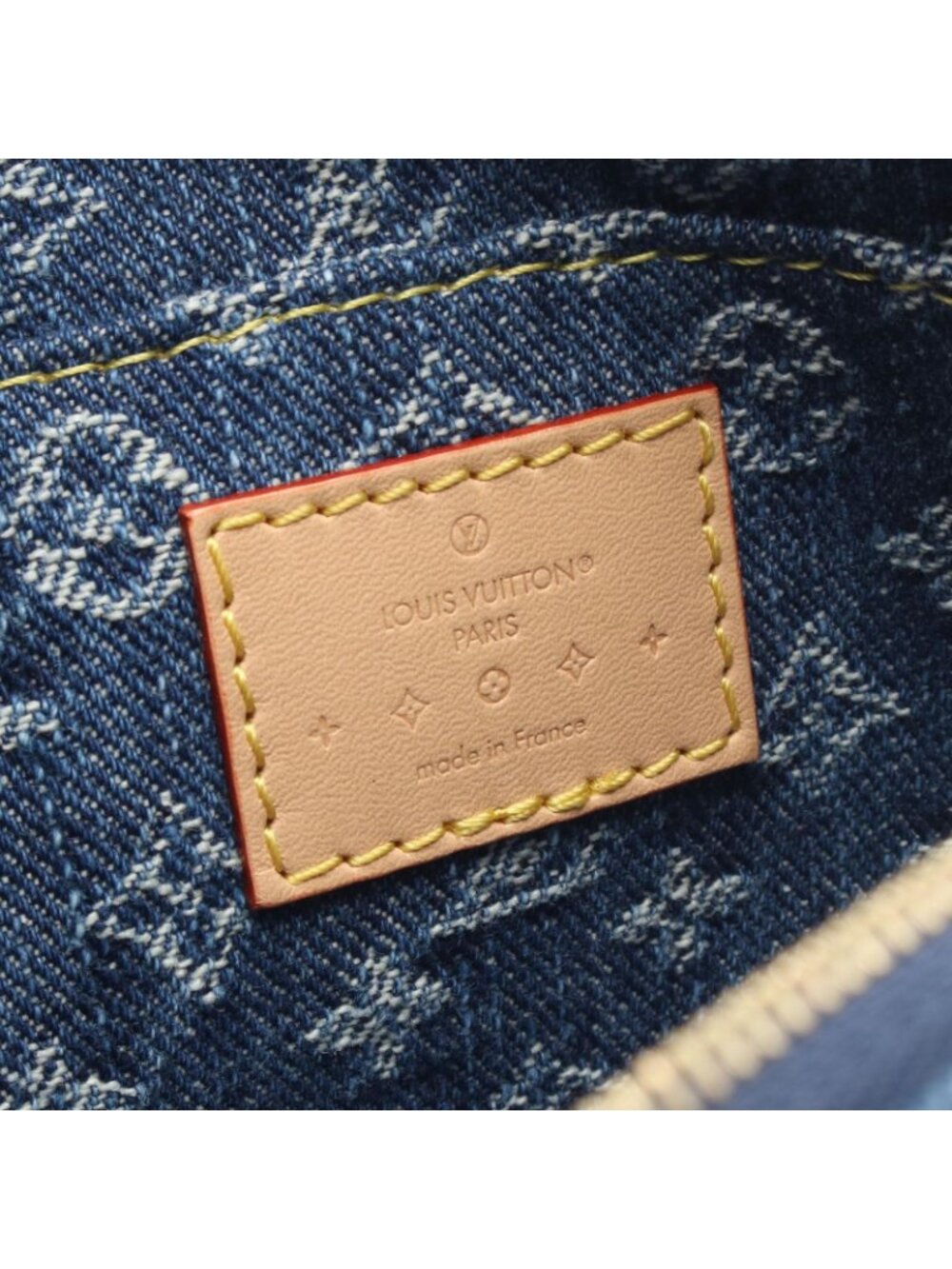 Louis Vuitton Pouch Pochette tee PM Blue Denim Leather - Picture 4 of 5